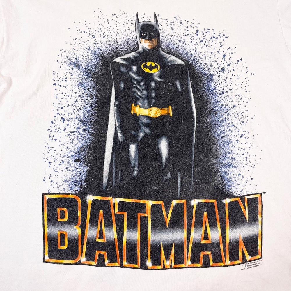 Vintage 1989 Batman Movie Promo T-shirt Tim Burton Michael Keaton